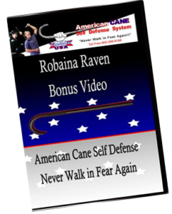 robaina raven self defense cane instructional video